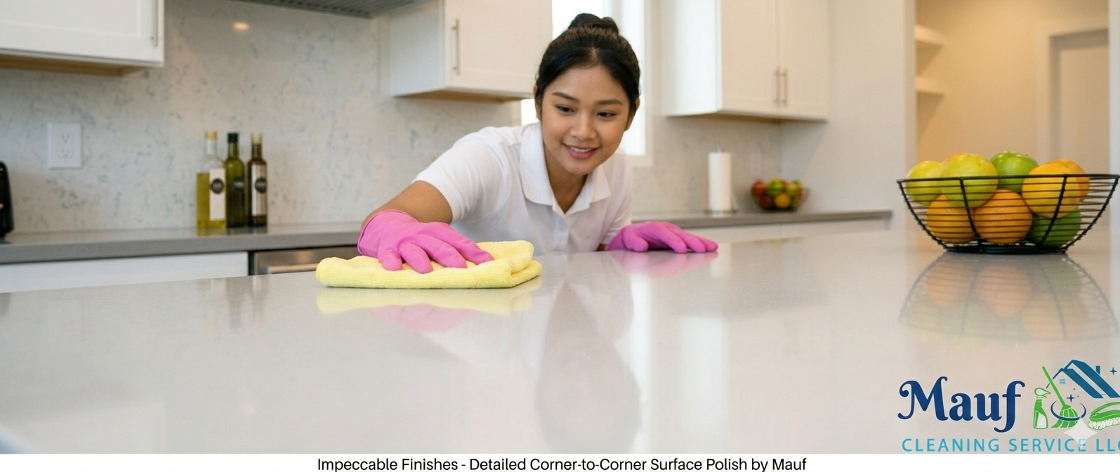 Deep cleaned kitchen by Mauf Cleaning Service in Loudoun County VA