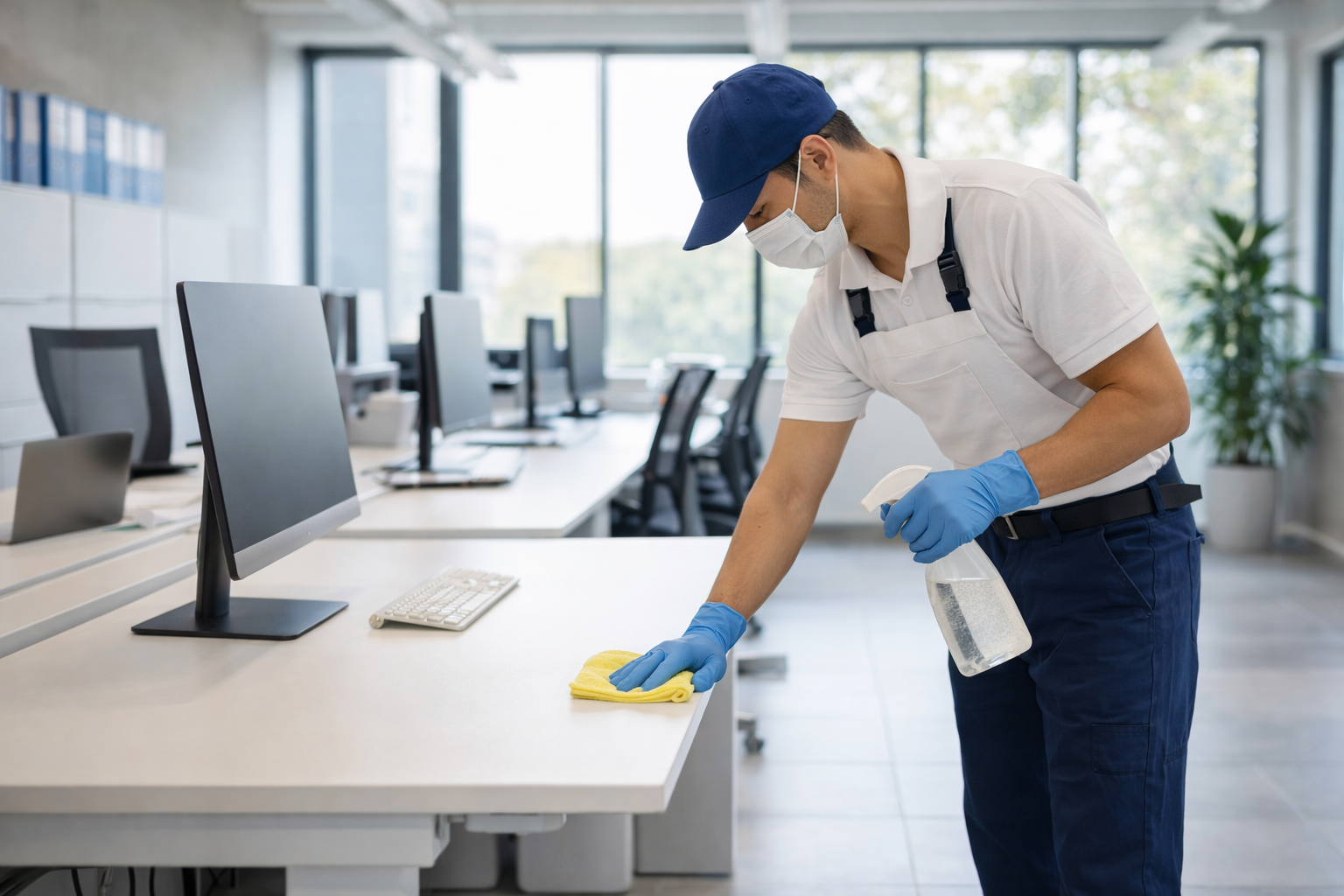 Clean modern office space maintained by a commercial cleaning service in Reston Northern Virginia